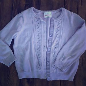 Lavender cardigan sweater